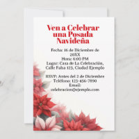 Invitación para Posada Navideña Spanish