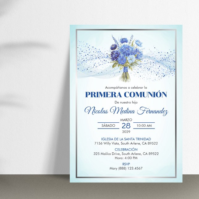 Invitacion Primera Comunion Cute First Communion Invitation (Creator Uploaded)
