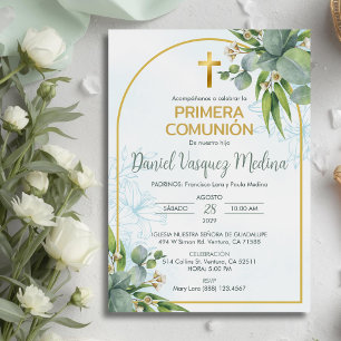 Invitacion Primera Comunion First Holy Communion Invitation