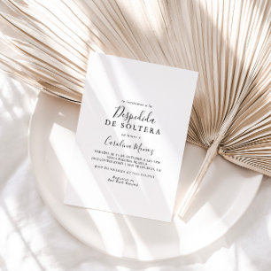 Invitación Sencilla de Despedida de Soltera Invitation