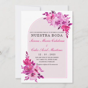 Invitaciones De Boda en Español Elegantes Invitation