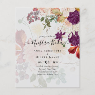 Invitaciones de Boda, Spanish wedding BUDGET Flyer