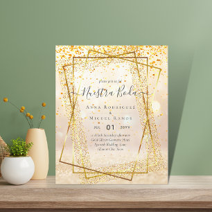 Invitaciones de Boda, Spanish Wedding GOLD Budget
