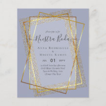 Invitaciones de Boda, Spanish Wedding GOLD Budget