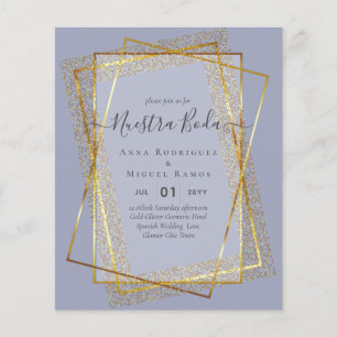 Invitaciones de Boda, Spanish Wedding GOLD Budget