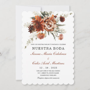 Invitaciones De Boda Terracota Elegantes Invitation
