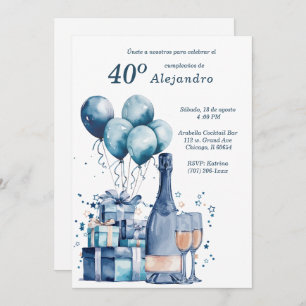Invitaciones Personalizadas Modernas Para Hombre Invitation