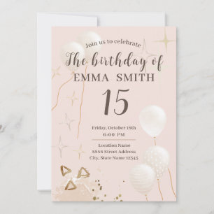 Invitation 15 year birthday