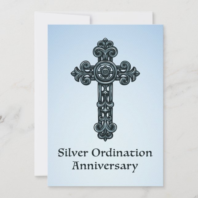 Invitation 25th Ordination Anniversary Priest (Front)