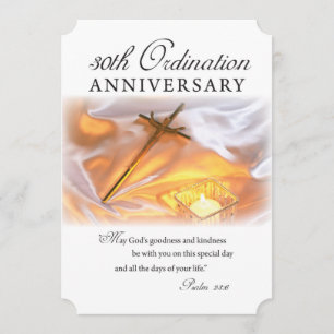 Invitation 30th Ordination Anniversary, Cross Can