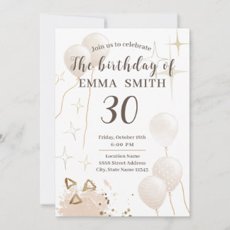 Invitation 30year birthday