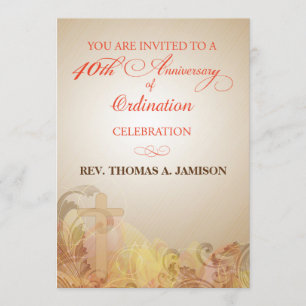 Invitation, 40th Anniversary of Ordination Blessin Invitation