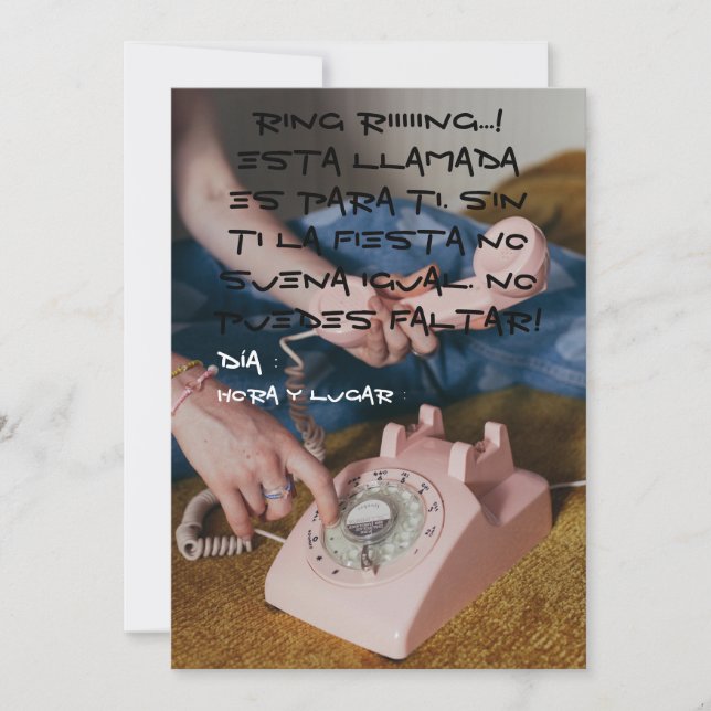 Invitation 90s (Front)