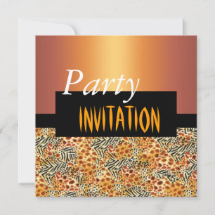 Invitation All Occasions Animal Print Black Brown