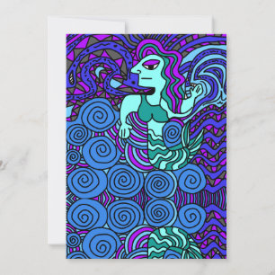 Invitation all occasions, mermaid