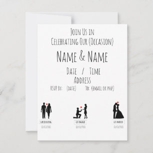 Invitation Announcement Minimalist Note Cards