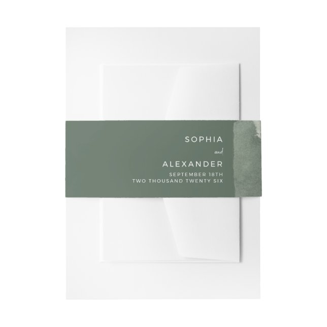 Invitation Belly Band (Front Example)