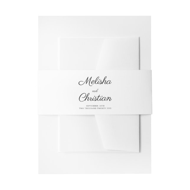 Invitation Belly Band (Front Example)