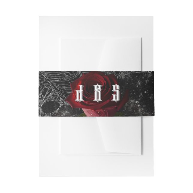 Invitation Belly Band Haunting Adeline Zade Meadow (Front Example)