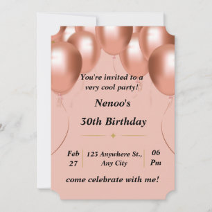 Invitation Birthday card