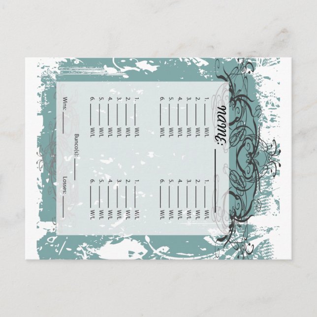 Invitation Bunco PostCard (Front)