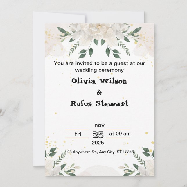 invitation card (Front)