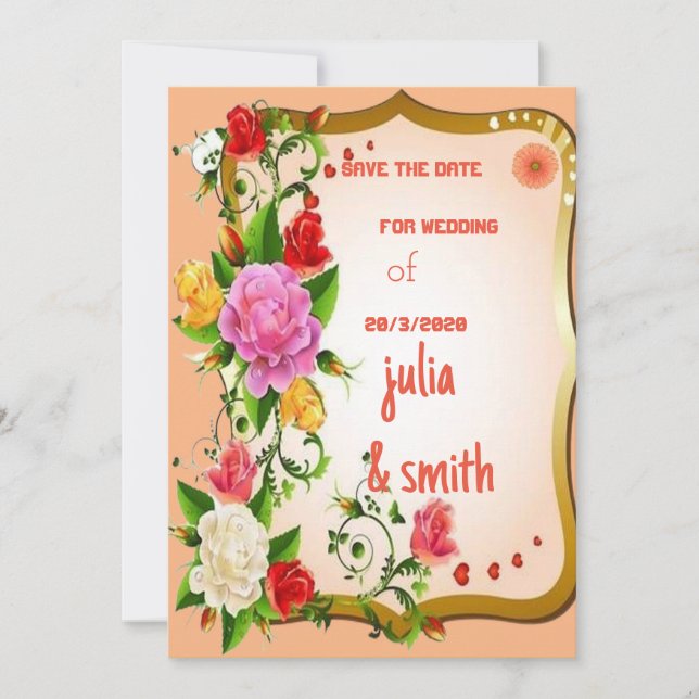 invitation card (Front)