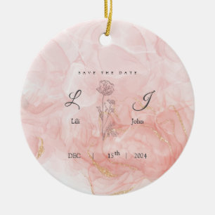 invitation card ceramic ornament