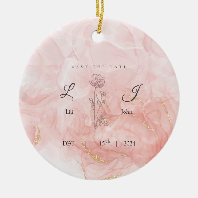  invitation card ceramic ornament (Front)