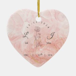 invitation card ceramic ornament