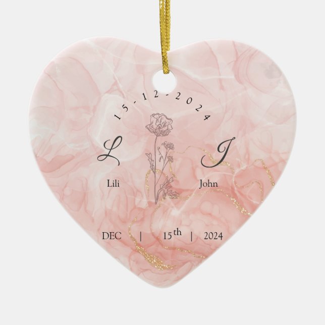  invitation card ceramic ornament (Front)