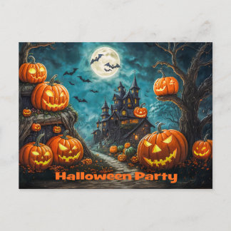 Invitation card for a Halloween party