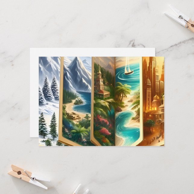 invitation card from Zazzle (Front/Back In Situ)