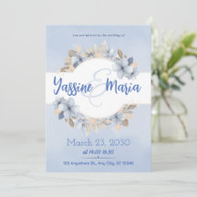 Invitation card Save the date wedding 