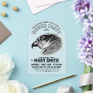 Invitation Card_Western Style (Northern Goshawk)