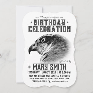 Invitation Card_Western Style (Northern Goshawk)