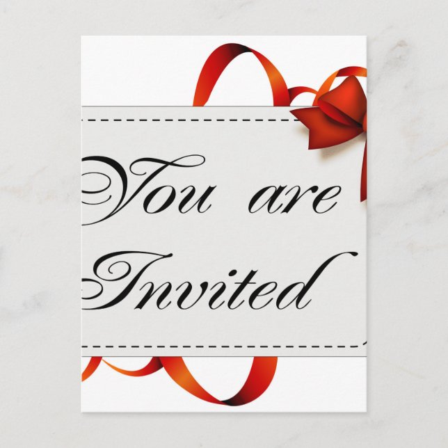 Invitation card >> You Are Invited (Front)