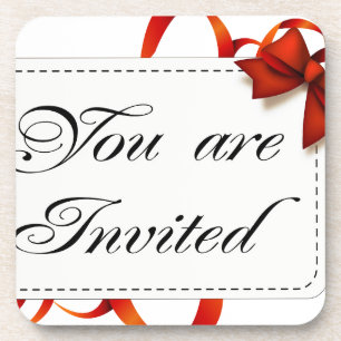 Invitation card >> You Are Invited Coaster