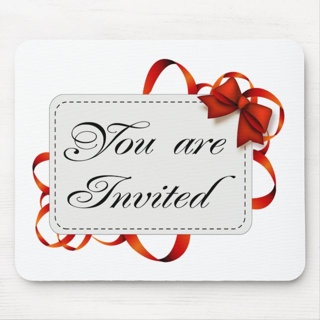 Invitation card >> You Are Invited Mouse Pad (Front)
