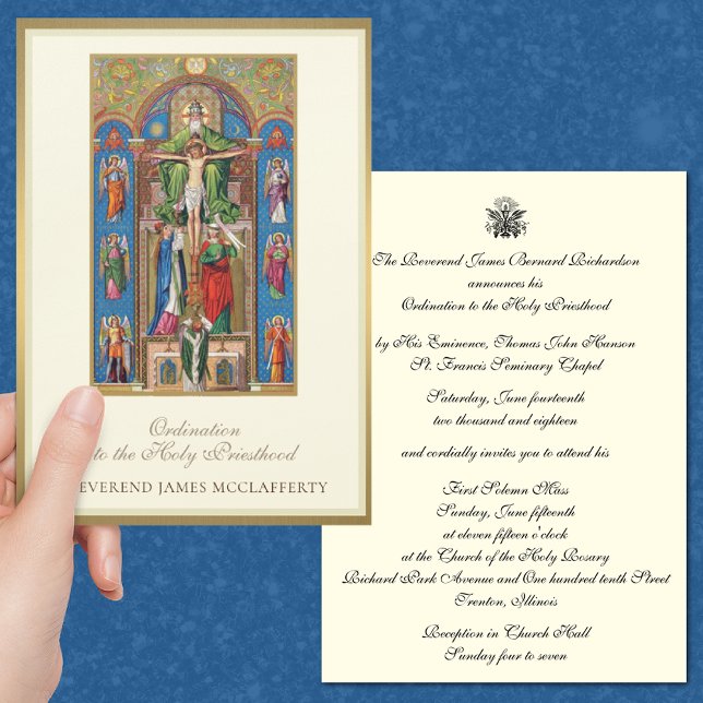 Invitation Catholic Ordination to Holy Priesthood (Creator Uploaded)