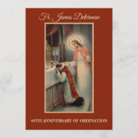 Invitation Catholic Priest Ordination Anniversary