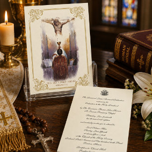 Invitation Catholic Priest Ordination Anniversary