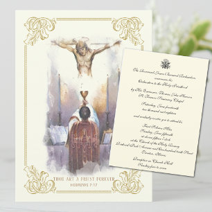 Invitation Catholic Priest Ordination Anniversary