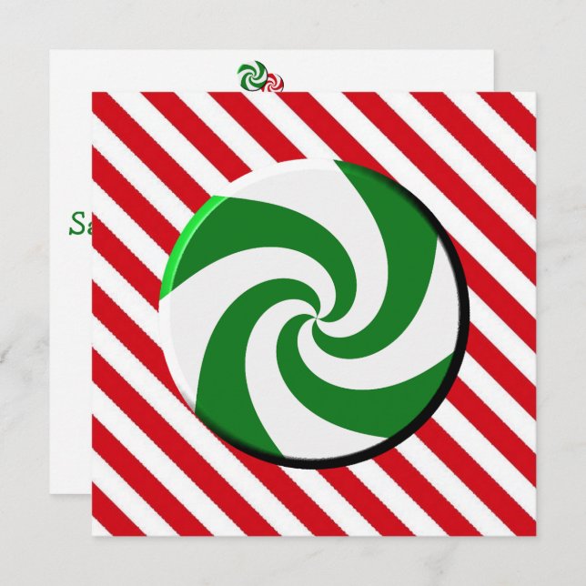 Invitation - Christmas Candy l (Front/Back)