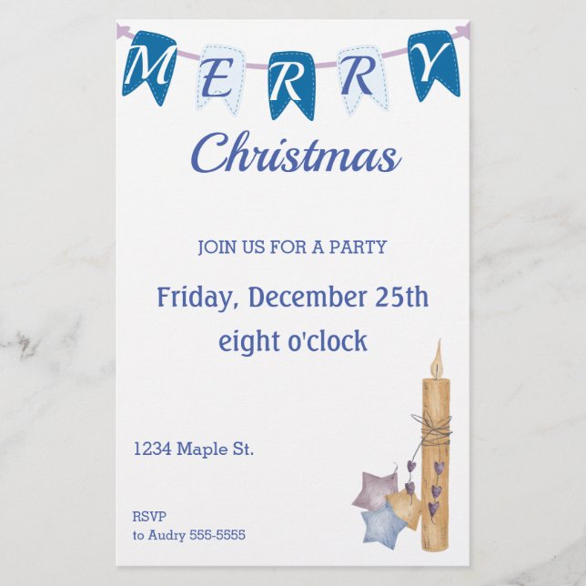Invitation Christmas Party Flyer (Front)
