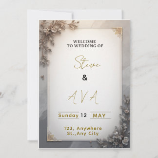 Invitation Classic Elegant Wedding 