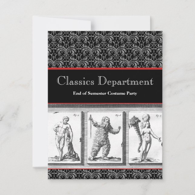 Invitation, Classics, Mythology, Roman Empire Invitation (Front)