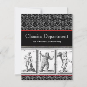 Invitation, Classics, Mythology, Roman Empire Invitation