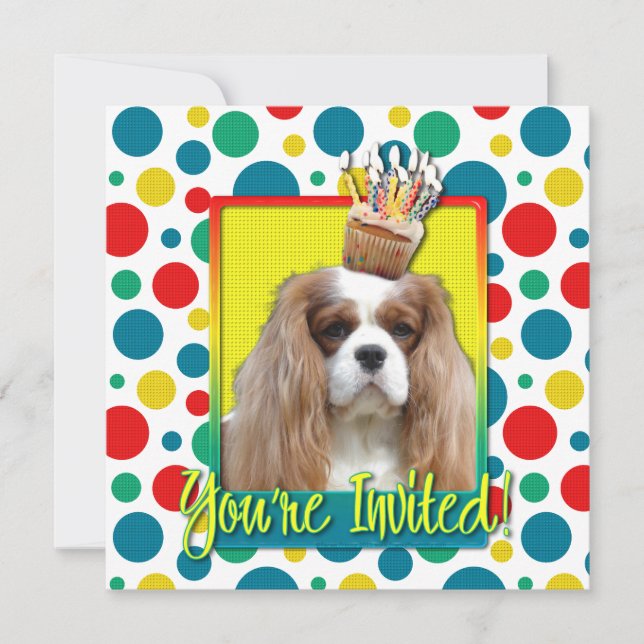 Invitation Cupcake - Cavalier - Blenheim (Front)