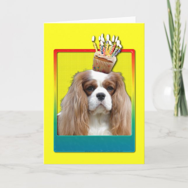 Invitation Cupcake - Cavalier - Blenheim (Front)